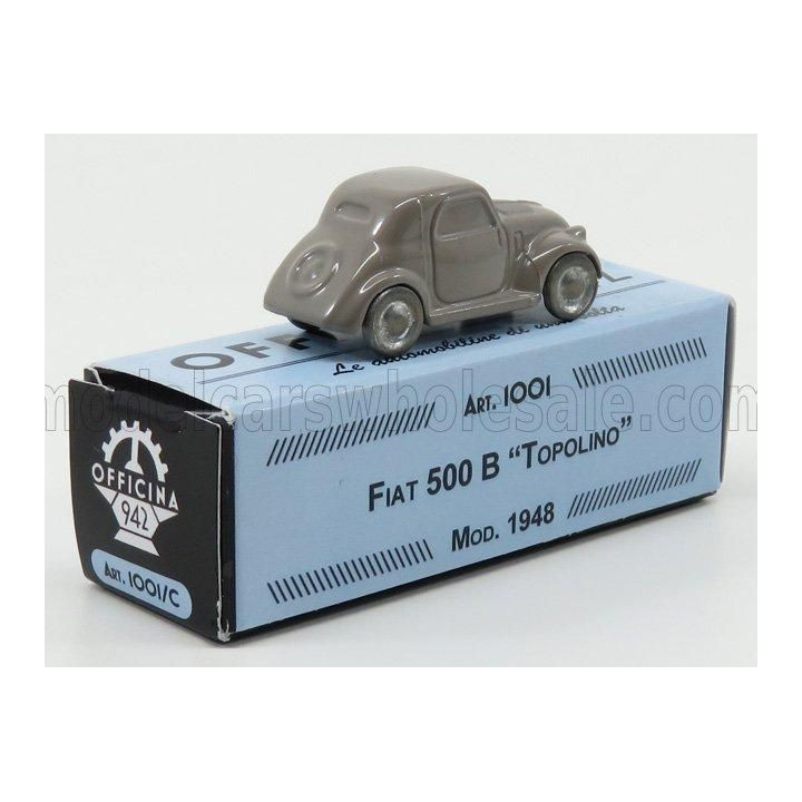 OFFICINA 942 FIAT 500B TOPOLINO - LIGHT GREY 1/76