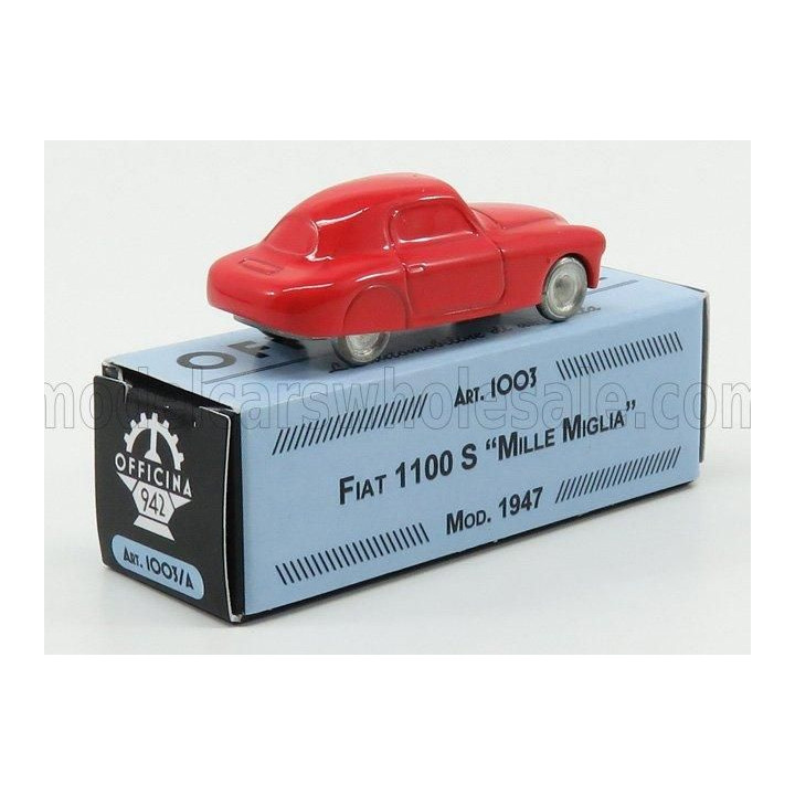 OFFICINA 942 FIAT 1100S MILLE MIGLIA - RED 1/76