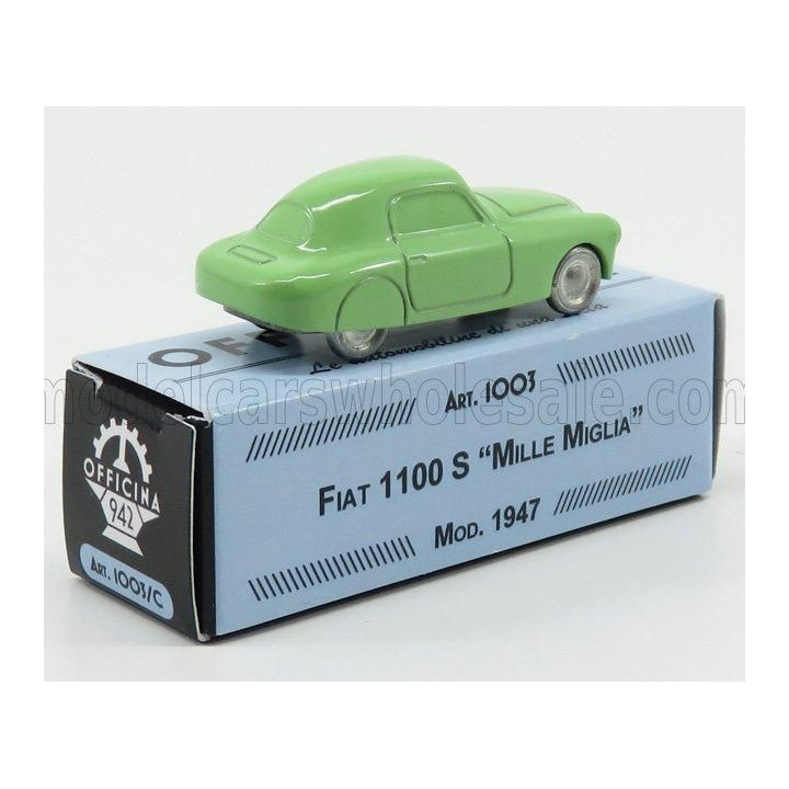OFFICINA 942 FIAT 1100S MILLE MIGLIA - LIGHT GREEN 1/76