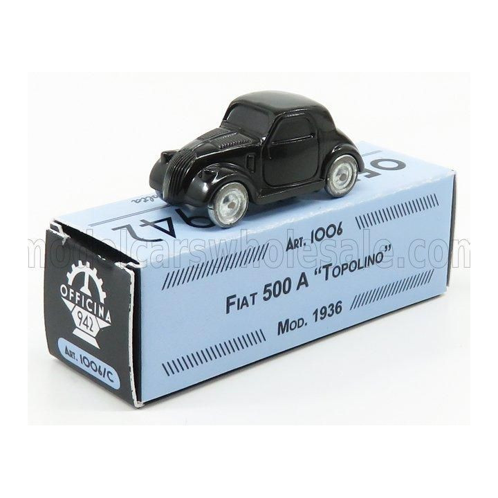 OFFICINA 942 FIAT 500A TOPOLINO 1936 - BLACK 1/76