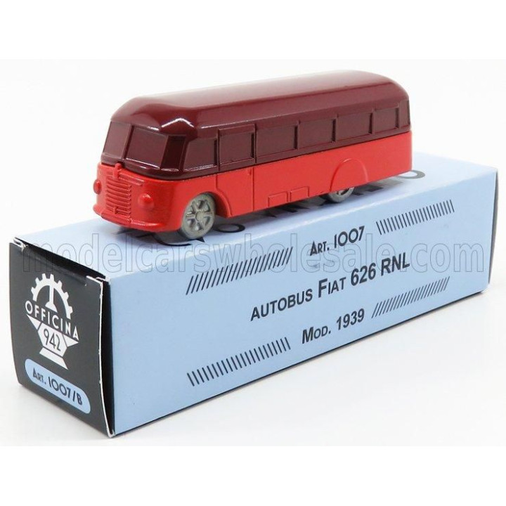 OFFICINA 942 FIAT 626 RNL AUTOBUS 1939 - RED ORANGE 1/76