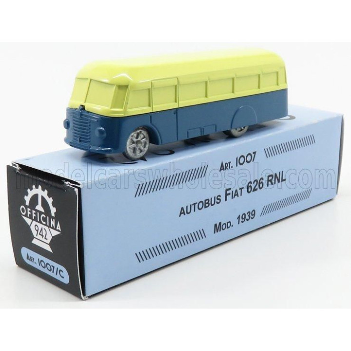 OFFICINA 942 FIAT 626 RNL AUTOBUS 1939 - CREAM BLUE 1/76