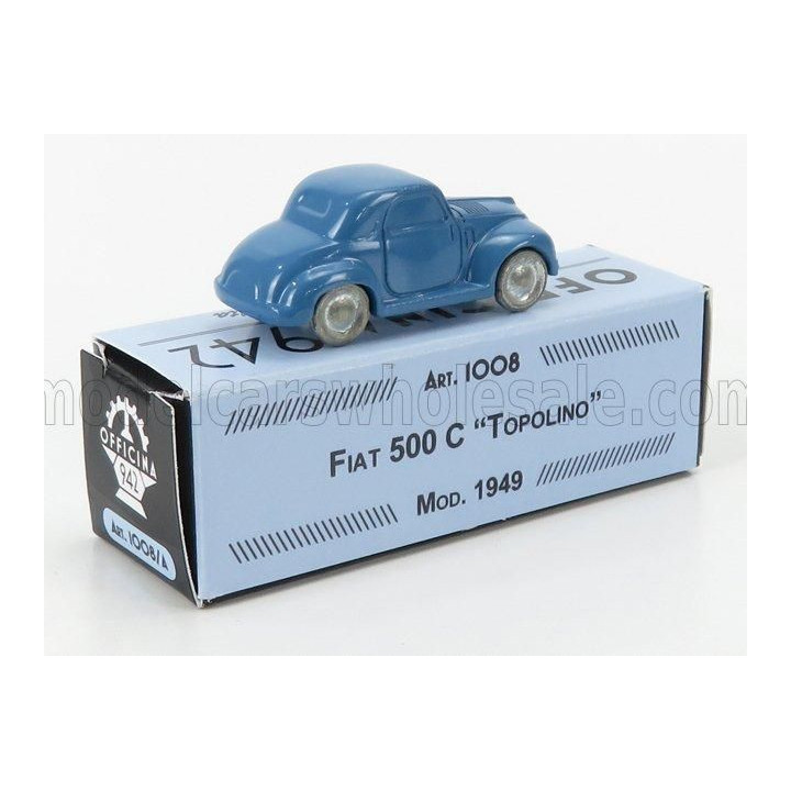 OFFICINA 942 FIAT 500C TOPOLINO 1949 - BLUE 1/76
