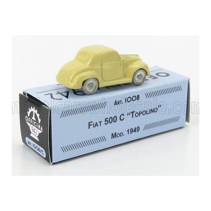 OFFICINA 942 FIAT 500C TOPOLINO 1949 - CREAM 1/76