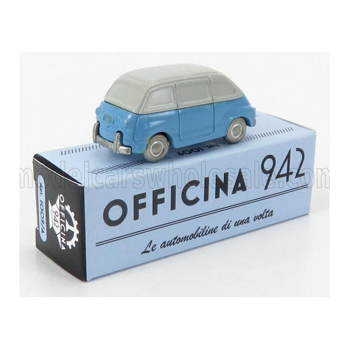 OFFICINA 942 FIAT 600 MULTIPLA 1956 - LIGHT BLUE WHITE 1/76