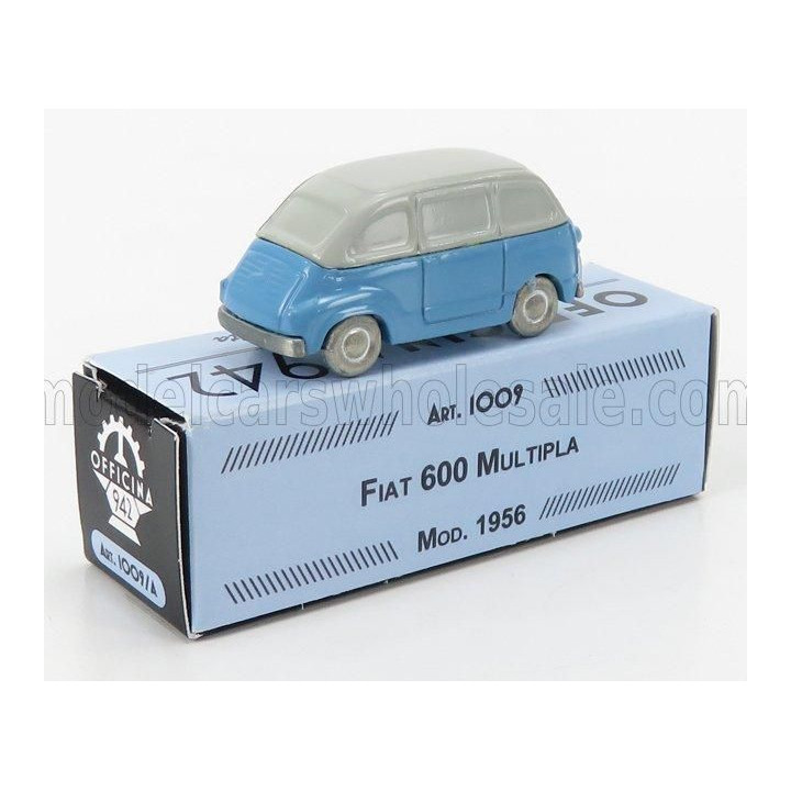 OFFICINA 942 FIAT 600 MULTIPLA 1956 - LIGHT BLUE WHITE 1/76