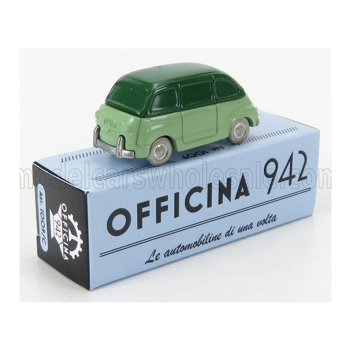 OFFICINA 942 FIAT 600 MULTIPLA 1956 - 2 TONE GREEN 1/76