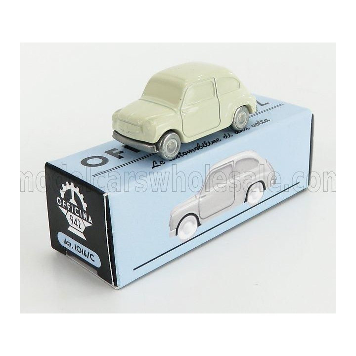 OFFICINA 942 FIAT 600 1955 - PEARL GREY 1/76
