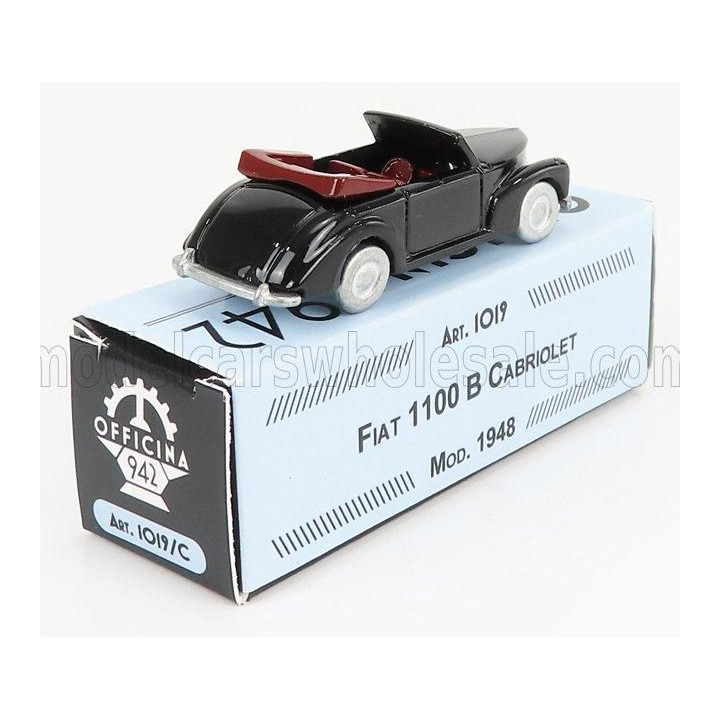 OFFICINA 942 FIAT 1100B CABRIOLET 1948 - BLACK 1/76