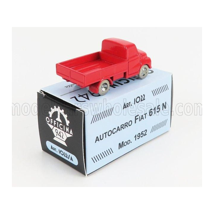 OFFICINA 942 FIAT 615 AUTOCARRO - TRUCK - 1952 - RED 1/76