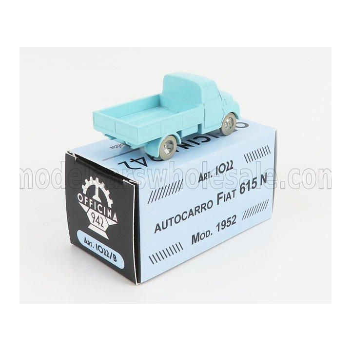 OFFICINA 942 FIAT 615 AUTOCARRO - TRUCK - 1952 - LIGHT BLUE 1/76