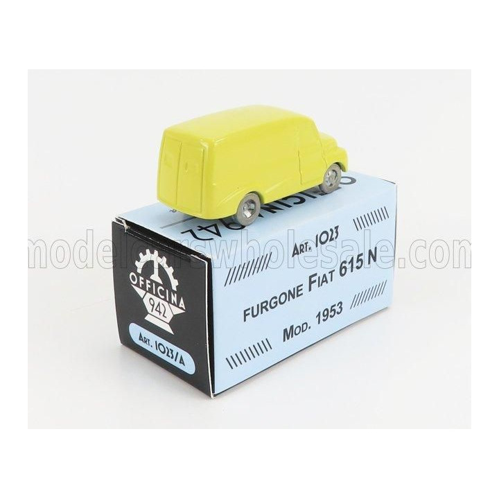 OFFICINA 942 FIAT 615 FURGONE - VAN - 1953 - YELLOW 1/76