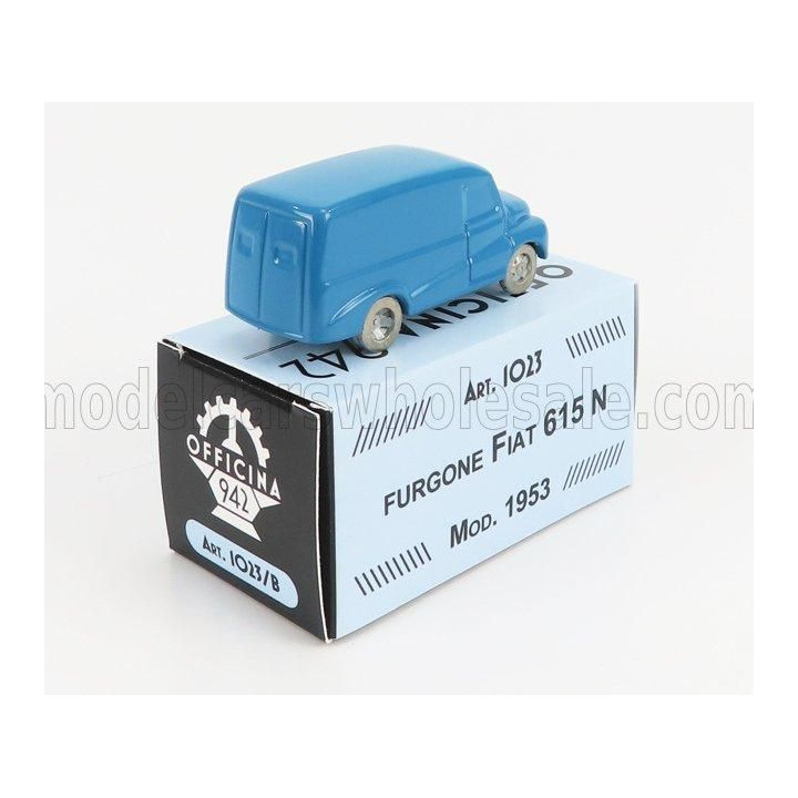 OFFICINA 942 FIAT 615 FURGONE - VAN - 1953 - BLUE 1/76