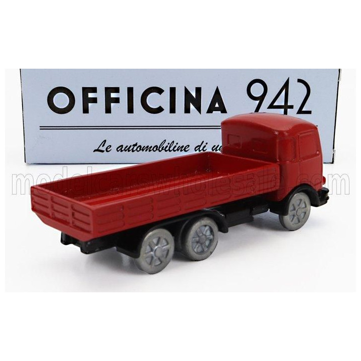 OFFICINA 942 OM FIAT TIGRE TRUCK 3-ASSI 1960 - RED 1/76