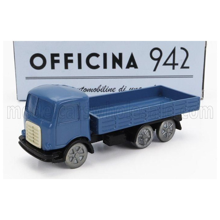 OFFICINA 942 OM FIAT TIGRE TRUCK 3-ASSI 1960 - BLUE 1/76