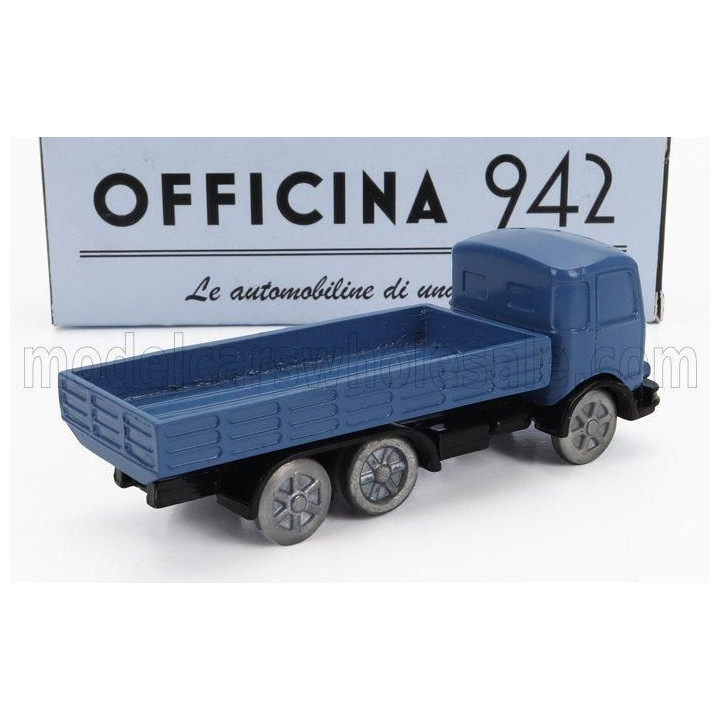 OFFICINA 942 OM FIAT TIGRE TRUCK 3-ASSI 1960 - BLUE 1/76