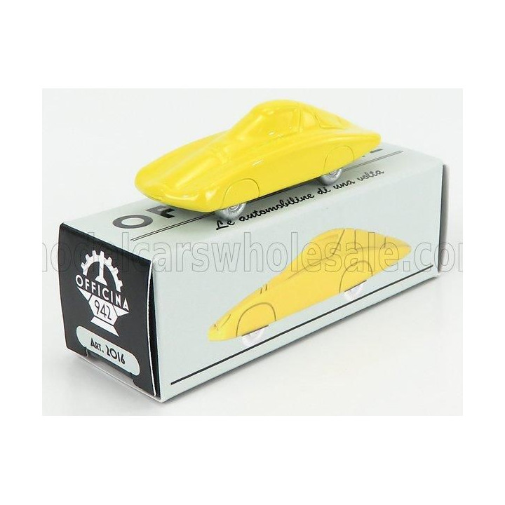 OFFICINA 942 FIAT ABARTH 500 RECORD PININFARINA 1958 - YELLOW 1/76