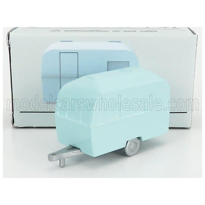 OFFICINA 942 TRAILER ROULOTTE CARAVAN MOTTO CITA 1959 - LIGHT BLUE 1/76