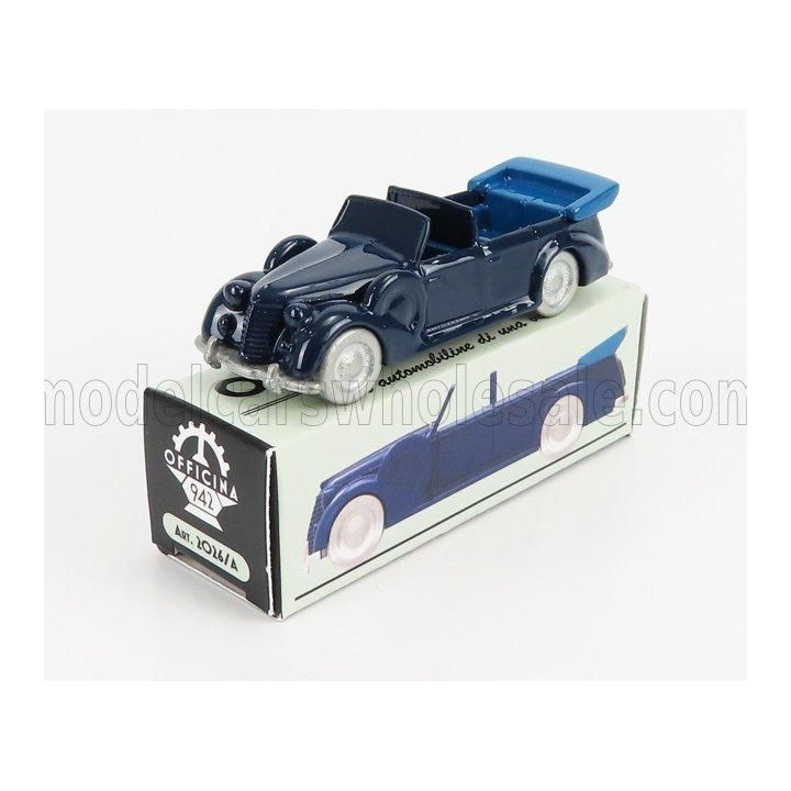 OFFICINA 942 FIAT 2800 TORPEDO DA PARATA CABRIOLET CARROZZERIA STAB. FARINA 1939 - BLUE 1/76