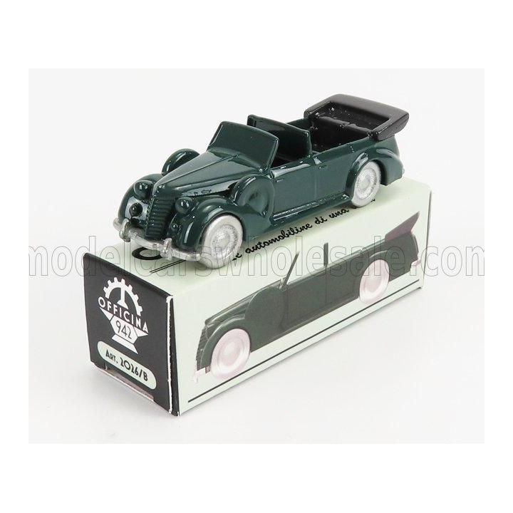 OFFICINA 942 FIAT 2800 TORPEDO DA PARATA CABRIOLET CARROZZERIA STAB. FARINA 1939 - GREEN 1/76