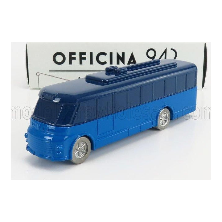 OFFICINA 942 FIAT 668F FILOBUS AUTOBUS - FILOVIA TORINO CHIERI 1951 - BLUE 1/76