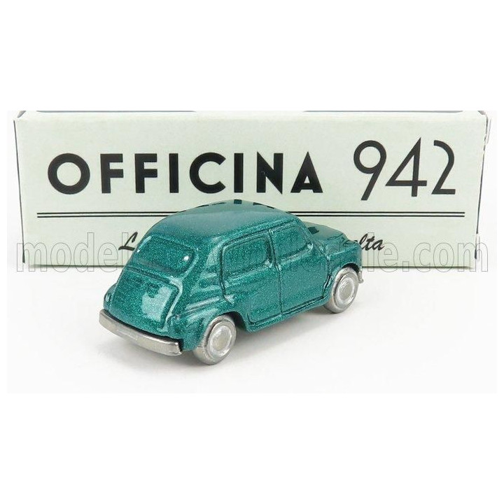 OFFICINA 942 FIAT 600 LUCCIOLA CARROZZERIA FRANCIS LOMBARDI 1957 - GREEN MET 1/76