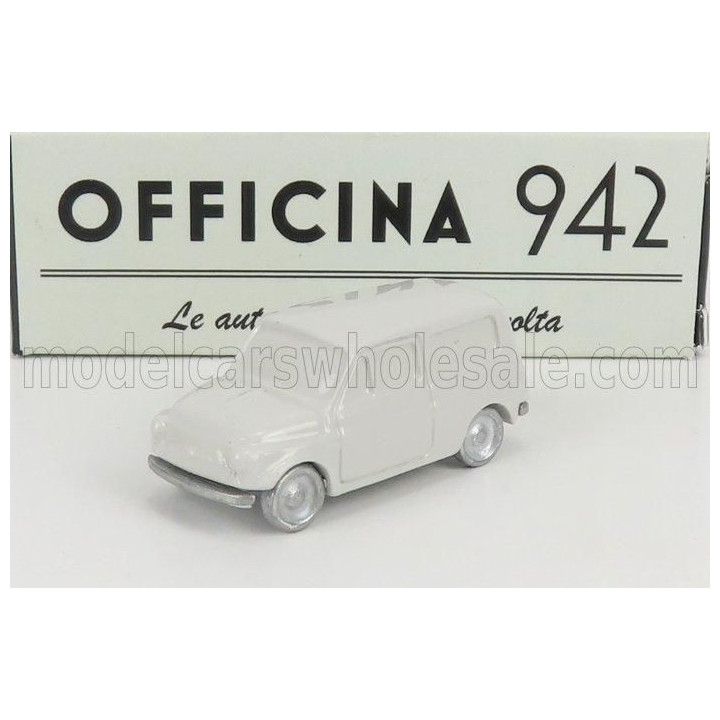 OFFICINA 942 FIAT 500 UTILITY FRANCIS LOMBARDI 1959 - LIGHT GREY 1/76
