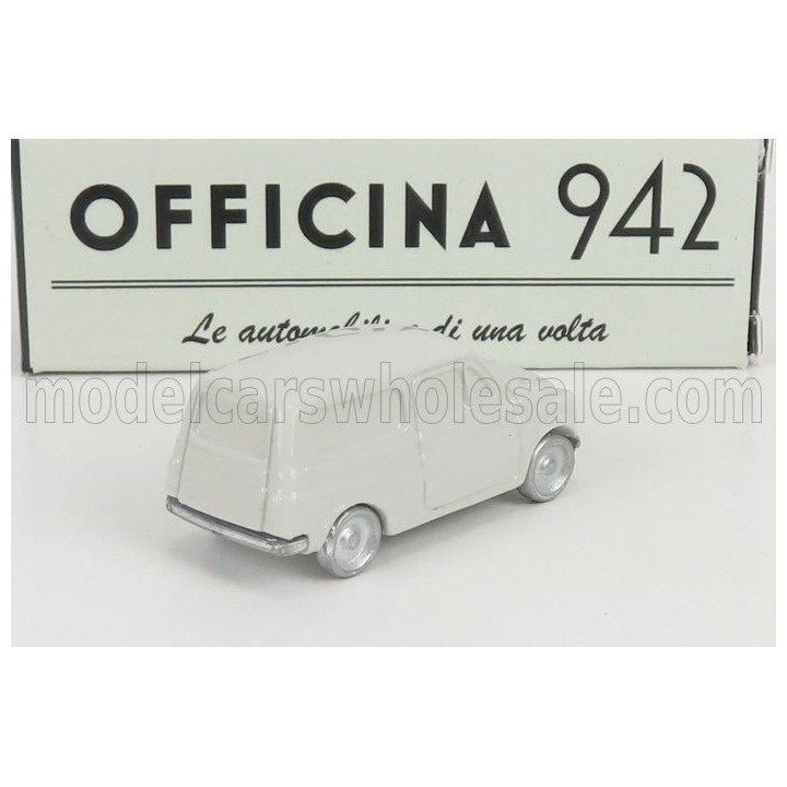 OFFICINA 942 FIAT 500 UTILITY FRANCIS LOMBARDI 1959 - LIGHT GREY 1/76