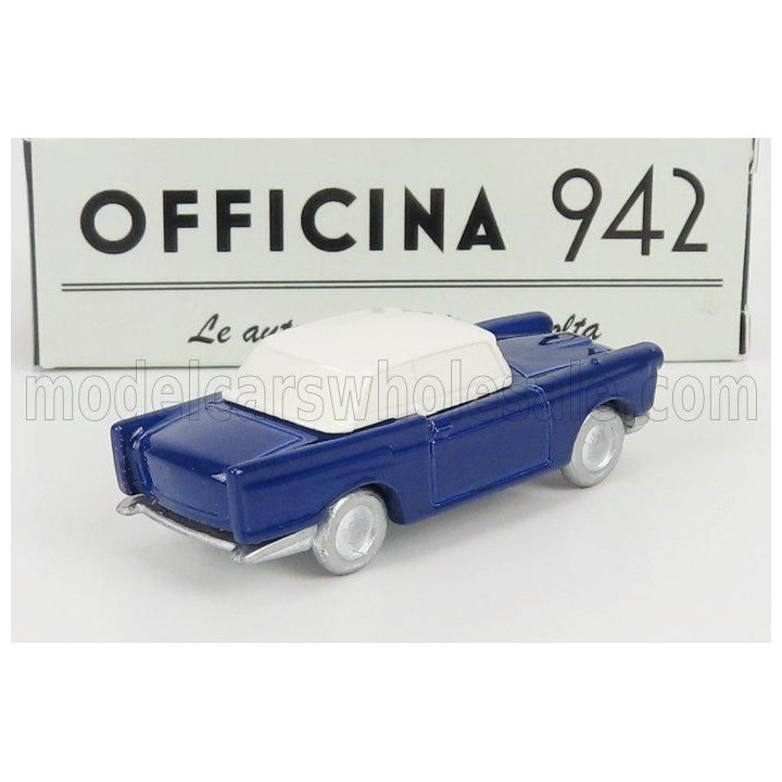OFFICINA 942 FIAT 1200 COUPE CARROZZERIA SCIONIERI 1958 - BLUE WHITE 1/76