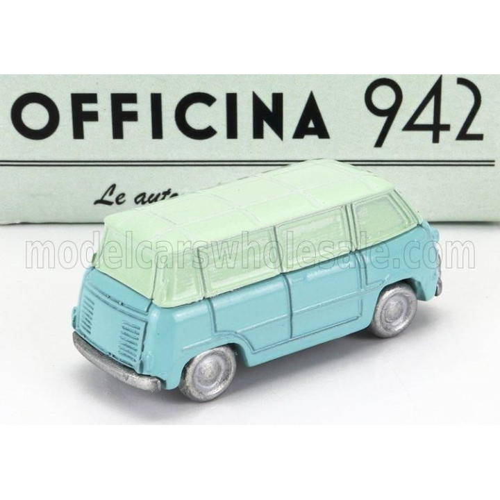 OFFICINA 942 FIAT 600M VAN FURGONCINO CORIASCO 1956 - LIGHT BLUE GREEN 1/76