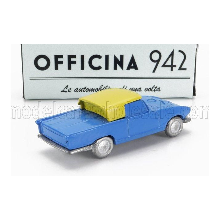 OFFICINA 942 FIAT 1200 COUPE CARROZZERIA GHIA 1958 - BLUE CREAM 1/76