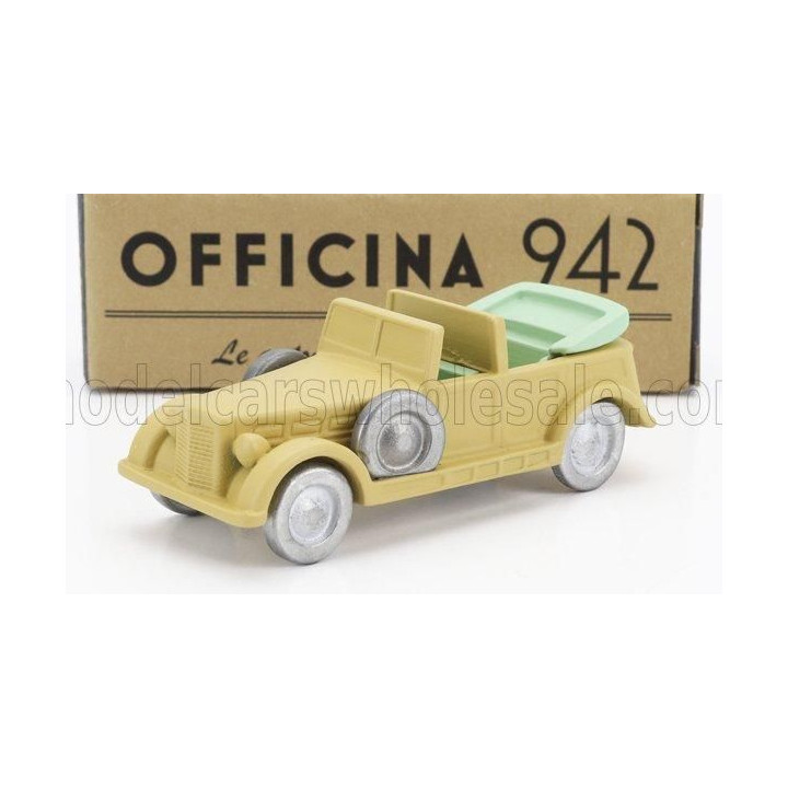 OFFICINA 942 FIAT 2800 C M C TORPEDO CABRIOLET OPEN 1939 - MILITARY SAND 1/76