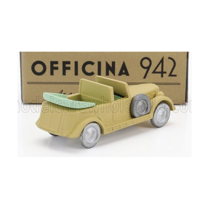 OFFICINA 942 FIAT 2800 C M C TORPEDO CABRIOLET OPEN 1939 - MILITARY SAND 1/76