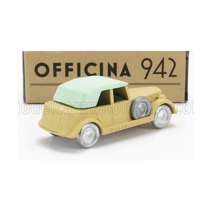 OFFICINA 942 FIAT 2800 C M C TORPEDO CABRIOLET CLOSED 1939 - MILITARY SAND 1/76