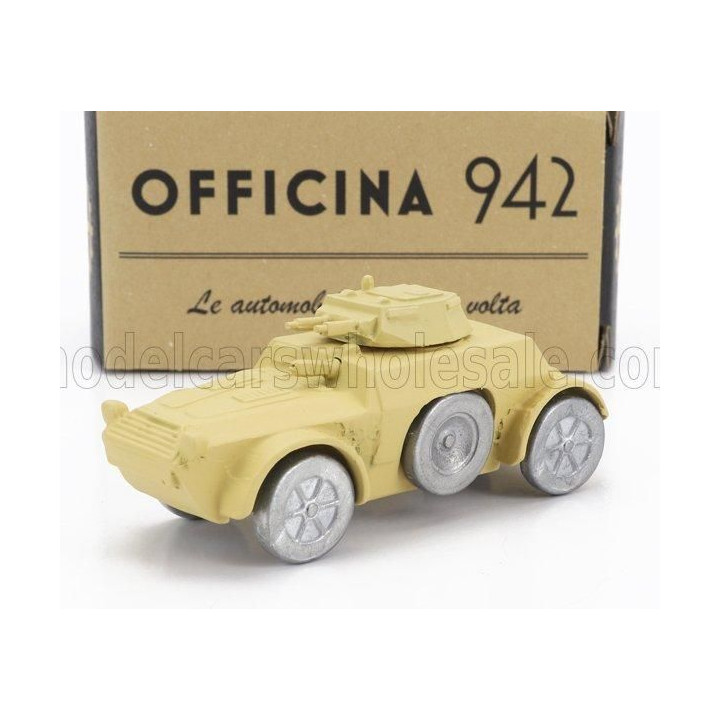 OFFICINA 942 FIAT ANSALDO TANK AB40 AUTOBLINDO 1940 - MILITARY SAND 1/76