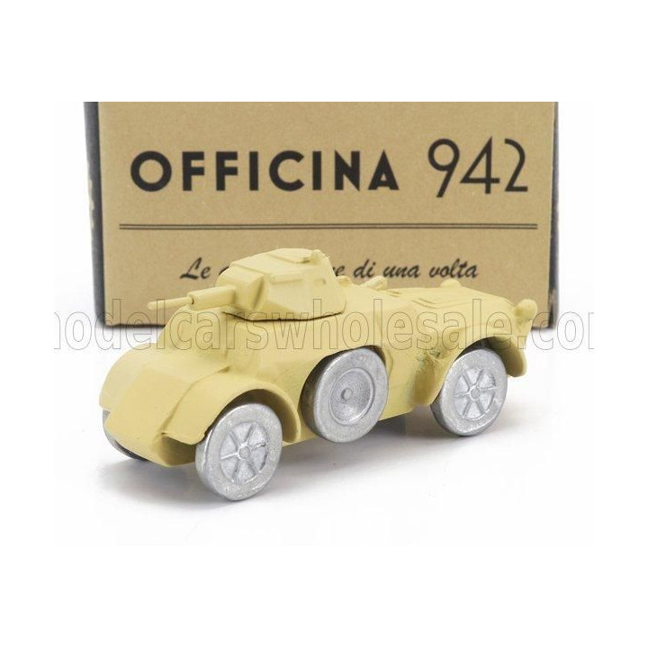 OFFICINA 942 FIAT ANSALDO TANK AB41 AUTOBLINDO 1941 - MILITARY SAND 1/76