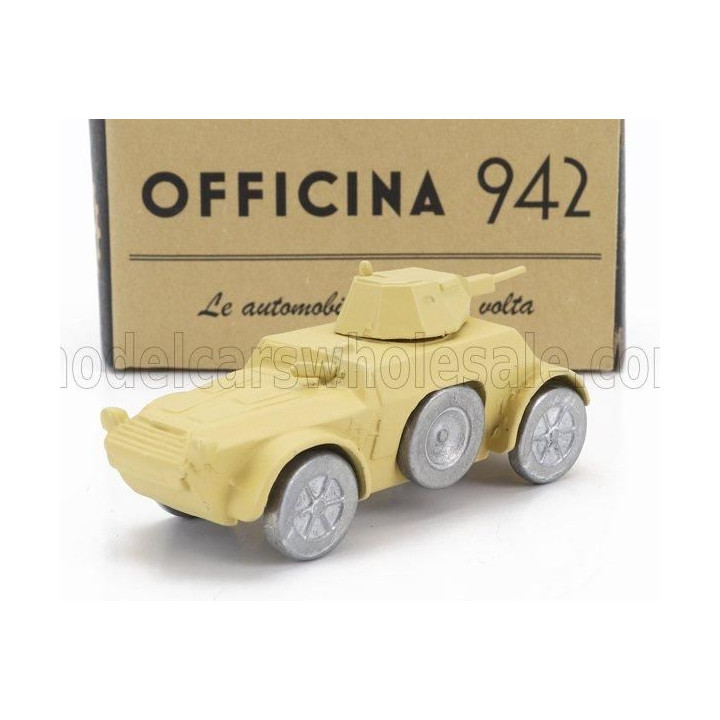 OFFICINA 942 FIAT ANSALDO TANK AB41 AUTOBLINDO 1941 - MILITARY SAND 1/76