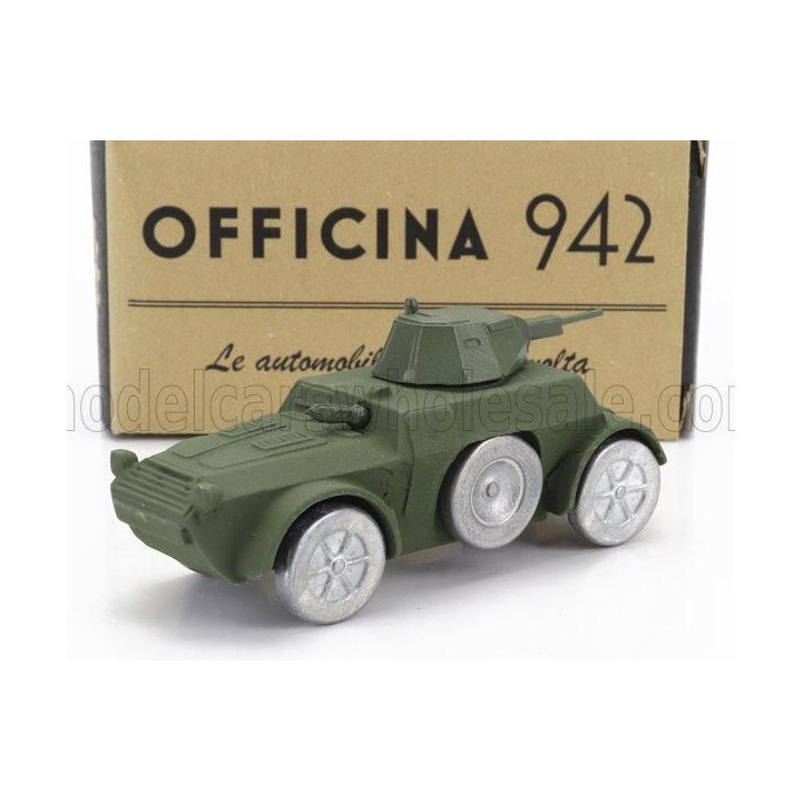 OFFICINA 942 FIAT ANSALDO TANK AB41 AUTOBLINDO 1941 - MILITARY GREEN 1/76