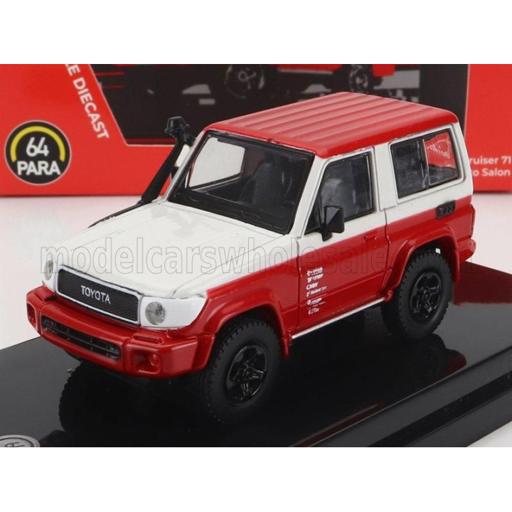 PARAGON MODELS TOYOTA LAND CRUISER 71 SWB LHD 2014 - RED WHITE 1/64
