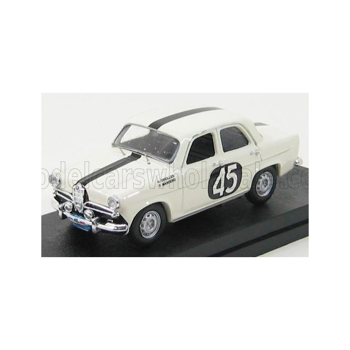 RIO MODELS ALFA ROMEO GIULIETTA TI RALLY TOUR DE FRANCE N 45 - WHITE 1/43