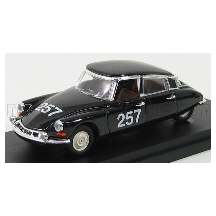 RIO MODELS CITROEN DS19 N 257 MILLE MIGLIA 1957 ABOUT - BOURILLOT - BLACK 1/43