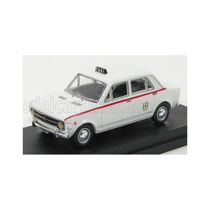 RIO MODELS FIAT 128 4-DOOR TAXI MILANO 1972 - WHITE 1/43