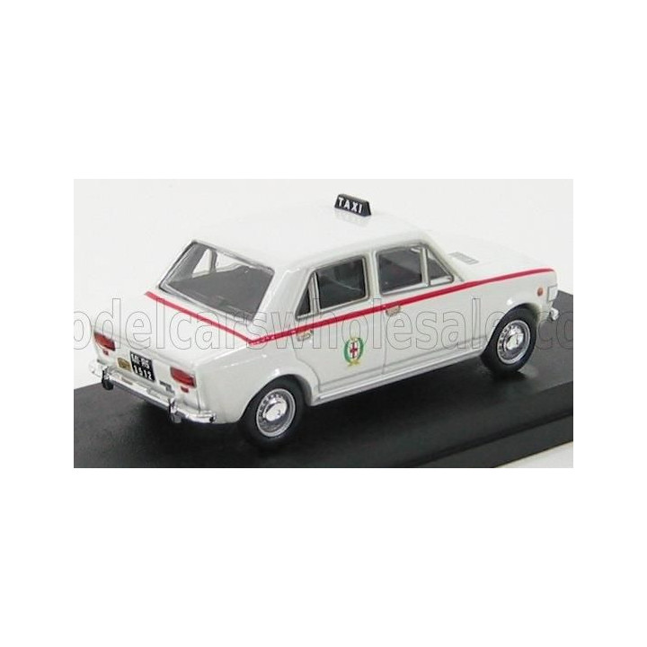 RIO MODELS FIAT 128 4-DOOR TAXI MILANO 1972 - WHITE 1/43