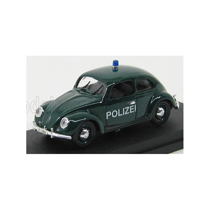 RIO MODELS VOLKSWAGEN BEETLE POLIZEI POLICE 1953 - GREEN 1/43