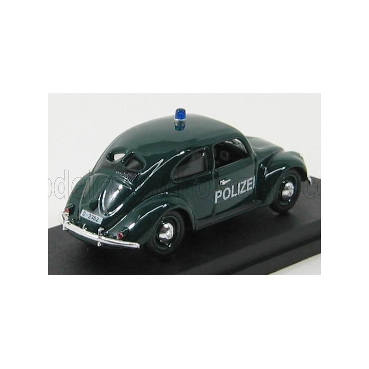 RIO MODELS VOLKSWAGEN BEETLE POLIZEI POLICE 1953 - GREEN 1/43