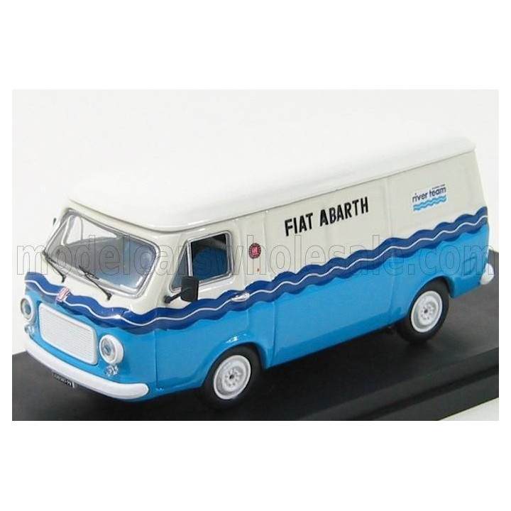 RIO MODELS FIAT 238 VAN - ABARTH RIVER TEAM 1972 - BLUE WHITE 1/43