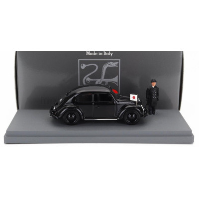 RIO MODELS VOLKSWAGEN BEETLE MAGGIOLINO 1939 - PERSONAL CAR GENERAL OSHIMA - WWII - BLACK 1/43