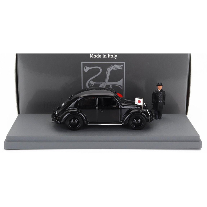RIO MODELS VOLKSWAGEN BEETLE MAGGIOLINO 1939 - PERSONAL CAR GENERAL OSHIMA - WWII - BLACK 1/43
