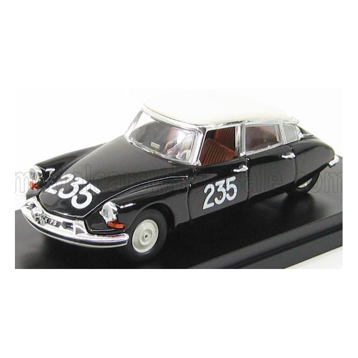 RIO MODELS CITROEN DS19 N 235 MILLE MIGLIA 1957 RENAUD - GORDINE - BLACK WHITE 1/43