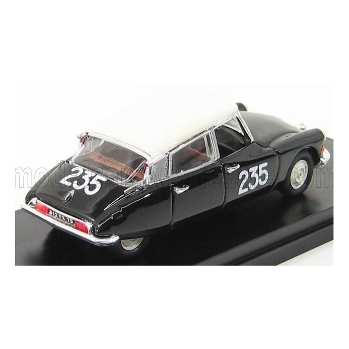 RIO MODELS CITROEN DS19 N 235 MILLE MIGLIA 1957 RENAUD - GORDINE - BLACK WHITE 1/43